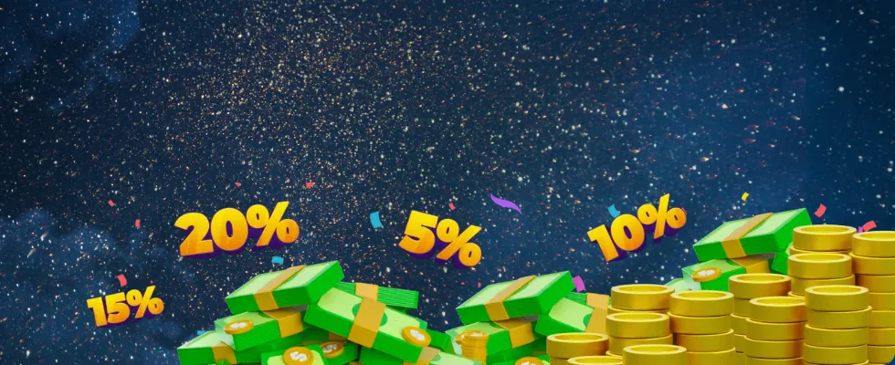 Welcome Bonus 200% up to €500 for new players at Galaxy Spins Casino
